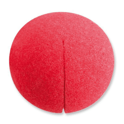 Clownnase Schaumstoff rot - Adult