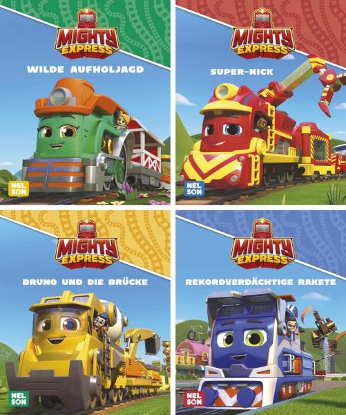 Mighty Express Pixi: 1-4 - 24 Mini-B&uuml;chlein im Display