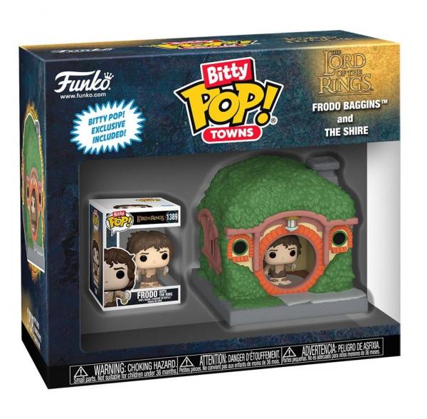 Funko 83685 - Bitty Pop! Towns - Lord of the Rings Frodo & Shire