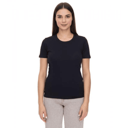 ELEVATE Heros Damen T-Shirt schlichtes Baumwoll-Shirt 150 g/m2 Basic-Shirt Unterzieh-Shirt 3802999 Schwarz