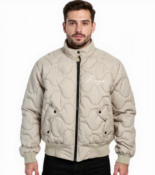 ROUGH. Desert Stepp-&Uuml;bergangsjacke Herbst-Jacke Beige 10451951820