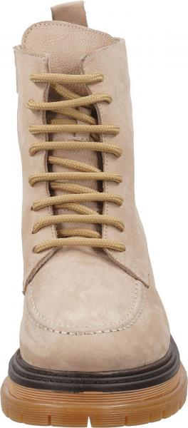 Modische ILC Stiefelette Schn&uuml;rschuhe f&uuml;r Damen C46-8523 -17-06 Beige