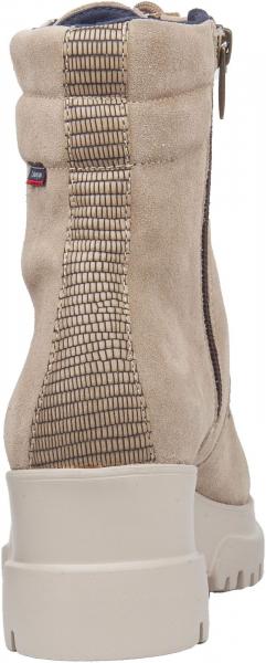 Sportliche CallagHan Stiefelette Schn&uuml;rschuhe f&uuml;r Damen 27212 CASTOR Beige