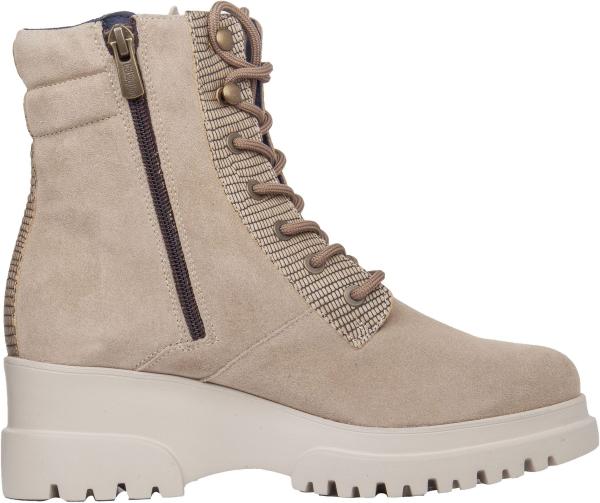 Sportliche CallagHan Stiefelette Schn&uuml;rschuhe f&uuml;r Damen 27212 CASTOR Beige