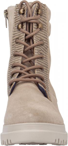 Sportliche CallagHan Stiefelette Schn&uuml;rschuhe f&uuml;r Damen 27212 CASTOR Beige