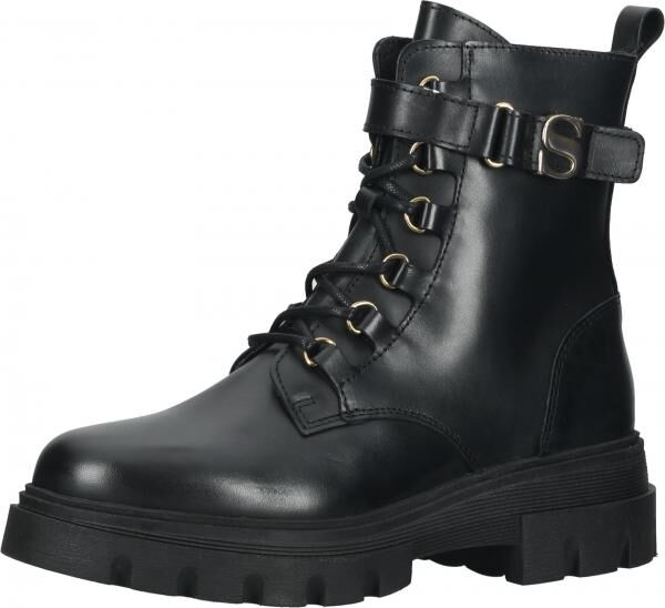 Sportliche SCAPA Stiefelette Schn&uuml;rschuhe f&uuml;r Damen 21/6684 900 Schwarz