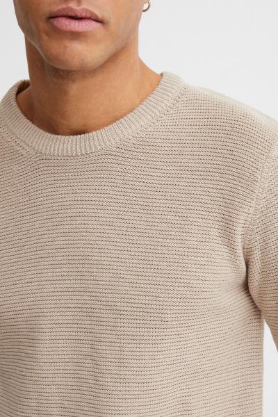 klassischer 11 PROJECT PRTill Fine Herren Feinstrickpullover mit Rundhals Strickpullover 21301004-ME-1513041 Beige