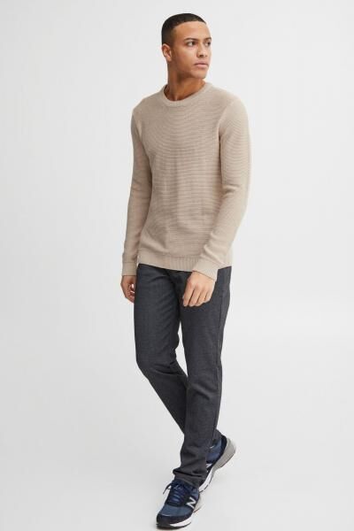 klassischer 11 PROJECT PRTill Fine Herren Feinstrickpullover mit Rundhals Strickpullover 21301004-ME-1513041 Beige