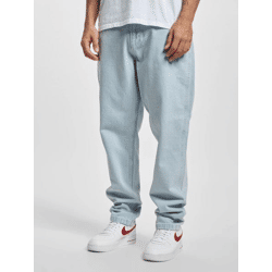 moderne Karl Kani Herren Jeans Reißverschluss Taschen mit Baumwolle Blau