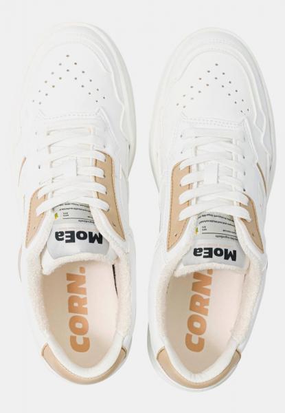 moderne MoEa Damen Sneaker Wei&szlig;