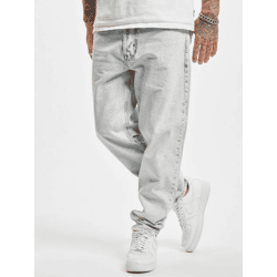 bequeme 2Y Premium Herren Jeans Reißverschluss Taschen mit Baumwolle Blau