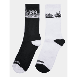 sportliches Mister Tee Unisex T-Shirt Stretch mit Baumwolle Schwarz/Weiß