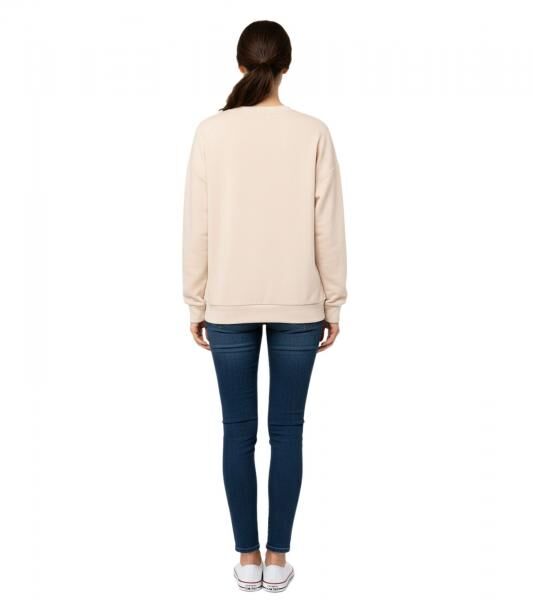 ZWILLINGSHERZ Pullover Damen Sweat-Pullover schlichter Winter-Pulli mit Rundhals 46092-29 Beige