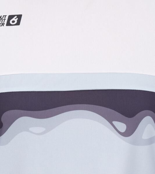 Outfitter OCEAN FABRICS TAHI Damen nachhaltiges Training-Shirt mit Mesh-Einsätzen Fitness-Shirt Kurzarm-Shirt OUT-W-1021-OTW-11 Hellblau/W