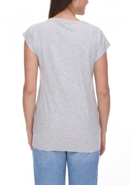 2er AjC Damen T-Shirt Alltags-Shirt kurz&auml;rmliges Sommer-Shirt 17977826 Grau/Dunkelblau