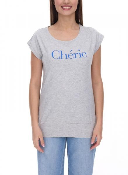 2er AjC Damen T-Shirt Alltags-Shirt kurz&auml;rmliges Sommer-Shirt 17977826 Grau/Dunkelblau