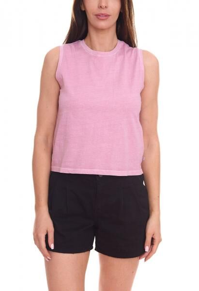 LTB DANOLO Damen Tank-Top Baumwoll-Shirt &auml;rmelloses Sommer-Shirt 19401750 Rosa