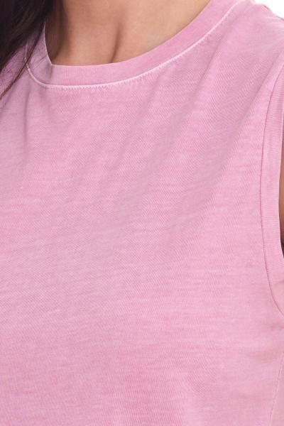 LTB DANOLO Damen Tank-Top Baumwoll-Shirt &auml;rmelloses Sommer-Shirt 19401750 Rosa