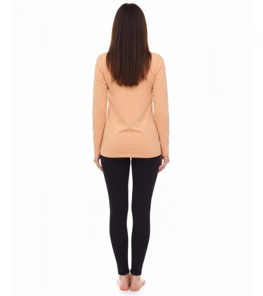 OTTO products Langarm-Shirt nachhaltiges Damen Baumwoll-Shirt 25824245 Apricot