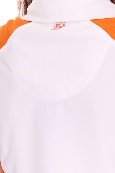 PGA TOUR Damen Achsel-Shirt mit Hemdkragen Golf-Shirt mit CoolFit 3508933 Wei&szlig;-Orange
