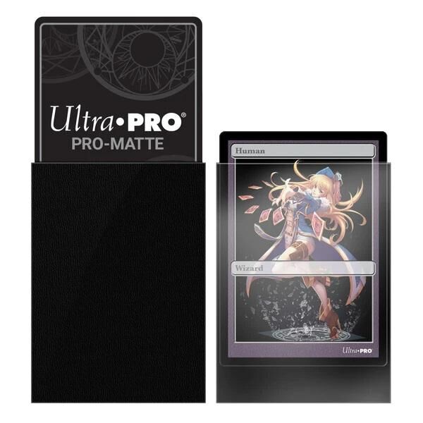 Black PRO-Matte Small Deck Protector Sleeves (60)