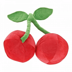 Unique Living Kissen „Tropic Icons“ in Kirschrot, 50 cm