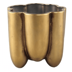 PTMD Blumentopf Batika L, goldfarben, 16,5 cm