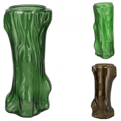 Vase Baum grün 29 cm 3 Stück sortiert