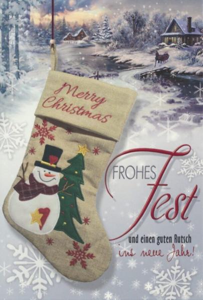 Weihnachtskarten - 100 St&uuml;ck - 8 Motive