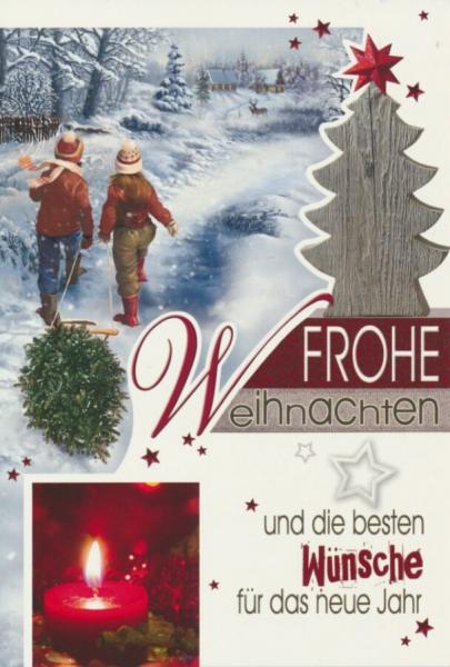 Weihnachtskarten - 100 St&uuml;ck - 8 Motive