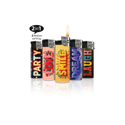 Soft Mood - Flip motif lighter assortment - 50 piece display