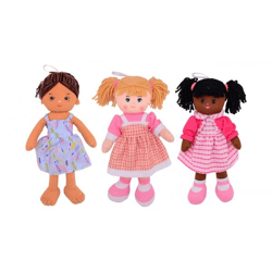 Baby Rose Soft Puppe - 3-fach sortiert - 40 cm