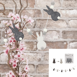 Girlande Osterhase Filz ca. 140cm lang 