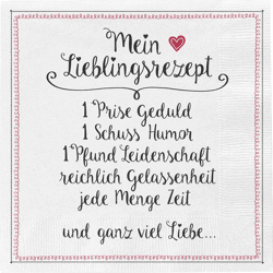 Servietten, Lieblingsrezept, 20er Pack