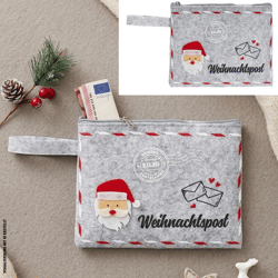 Filztasche Weihnachtspost ca. 16x13cm 