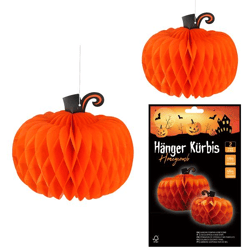 Hänger Kürbis Honeycomb, 2er Set