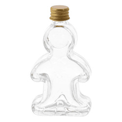 Flasche Lebkuchenmann, durchsichtig, ca.50ml
