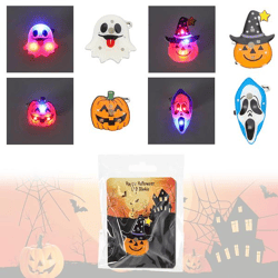 LED Blinkie Halloween Design 2, 4/s, ca. 3cmB