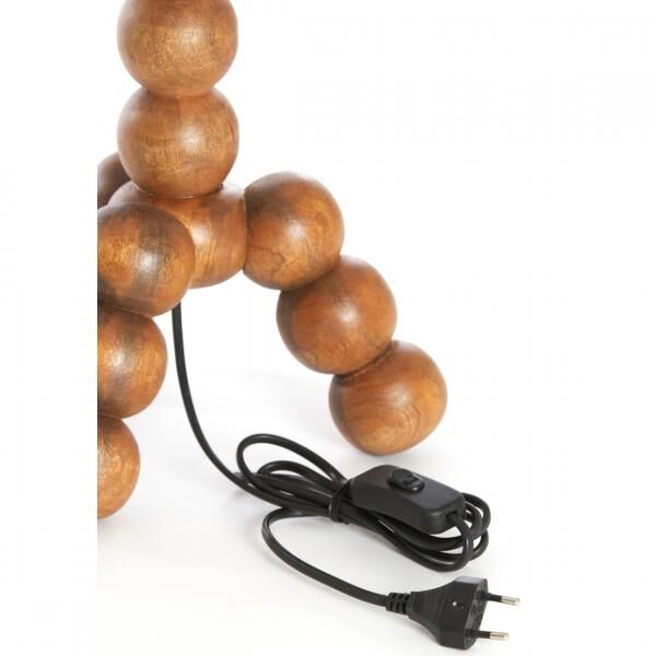 Light & Living Tischleuchte Veglio EU-Stecker braun 60 cm