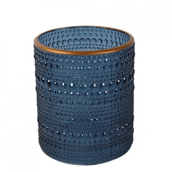 Countryfield Teelichthalter Nelle M blau 10 cm