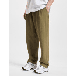 lässige DEF Herren Jeans Stretch Kordelzug Khaki
