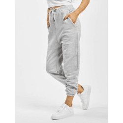 vielseitige DEF Damen Hose mit Baumwolle Grau