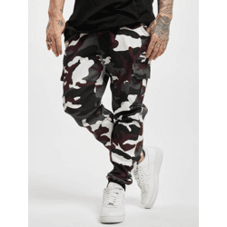 Modern URBAN CLASSICS Men's Stretch Jeans with Zipper Pockets in Cotton Camouflage