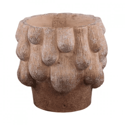 PTMD Blumentopf Neppy L, zementbraun, 19 cm