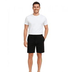 11 PROJECT Palamo Herren Sweat-Bermuda Freizeit Bermuda im Chino-Style 20716141 194007 Schwarz