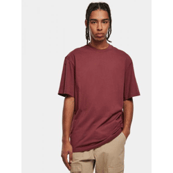 sportliches URBAN CLASSICS Herren T-Shirt Oversize 180 g/m² mit Baumwolle Bordeaux-Rot