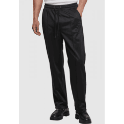 moderne Urban Classics Herren Track-Hose Kordelzug gesteppt 250 g/m² Schwarz