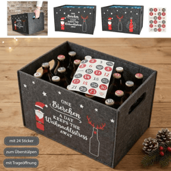 Adventskalender Bastelset für Bierkasten DIY