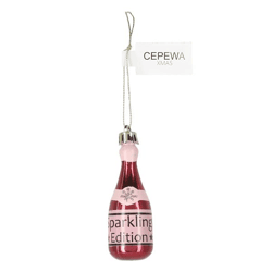 Christbaumkugel Champagne, 8,5cmH