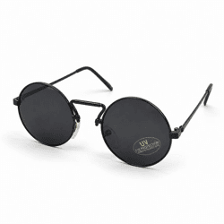 John Round Black Sunglasses, 12.5 cm